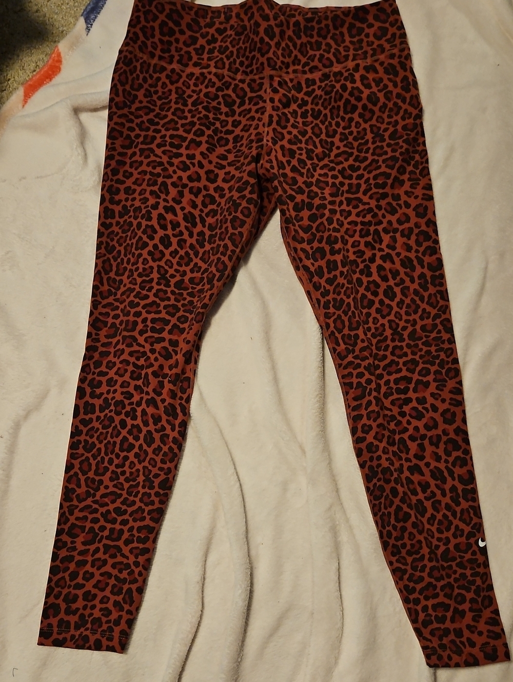 Nike Red Leopard Print Leggings